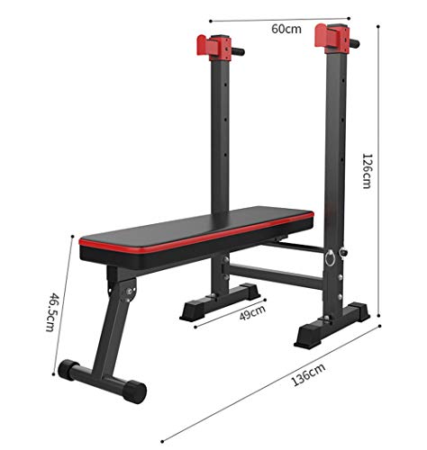 Multifuncional Ejercicio de Pesas Cama Prensa de Banco de los hogares sentadilla Rack Set Mancuernas Banco de Fitness Silla Equipo de Pesas