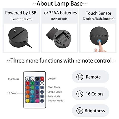 Múltiples colores Adornos para el hogar USB Novedad 7 colores Romántico Dedo índice cambiante Luz de noche LED Lámpara de mesa 3D Regalo para niños Adornos de regalo de cumpleaños