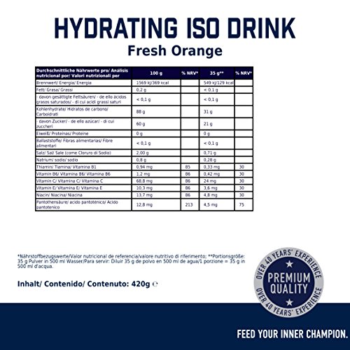 Multipower ISO Drink Suplemento Sabor Fresh Orange - 420 gr