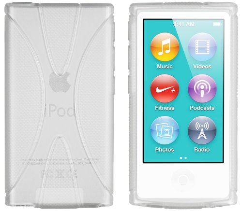 Mumbi X - Carcasa para Apple iPod Nano 7th Generation, color blanco transparente