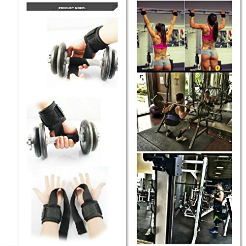 Muñeca [Wrist Wraps] de Mia nbaoshu de 2 unidades ajustable mano vendaje 38 cm - Muñequera para fitness, culturismo, diario Sport & Crossfit - para Mujeres y Hombres