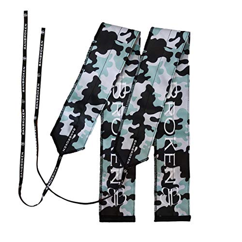 Muñequeras CAMUFLAJE BANBROKEN (1 PAR) Estabilidad en muñecas para Fitness, Gimnasio, Crossfit, Calistenia, Halterofilia, Pesas - Hombre, Mujer -Talla Única (2unds)