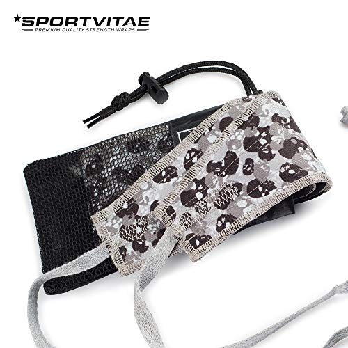 Muñequeras Deportivas Ajustables Tela Ripstop (Anti Rasgaduras) Strength Wrist Wraps Crossfit Powerlifting Bodybuilding Gimnasia Olímpica Hombre Mujer