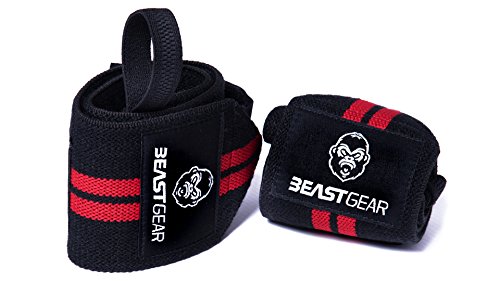 Muñequeras Deportivas Beast Gear – Muñequeras Resistentes para Levantar de Pesas. Ideales para Crossfit.