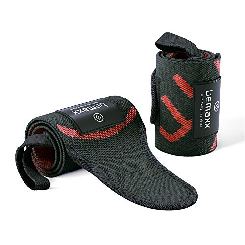 Muñequeras Deportivas Gym Profesionales - 2 Wrist Wraps Straps Resistentes para Levantar de Pesas, Talla Única Ajustable, Hombre Mujer | Halterofilia Fitness Crossfit, Entrenamiento Culturismo