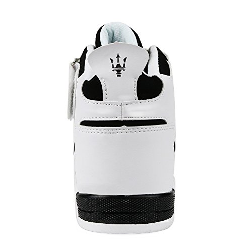 MUOU Zapatos Hombre Sneaker Deportivos Hombres Zapatos Casuales con Cordones Zapatillas Deporte Hombres de Moda (42 EU, Negro)
