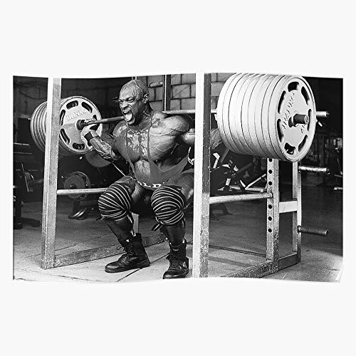 Muscles Powerlifting Squatting Champion Training Olympia Mr Weightlifting Bodybuilding Regalo para la decoración del hogar Wall Art Print Poster 11.7 x 16.5 inch