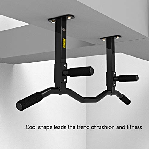 Musculación Pull-ups Poste Interior de Techo Simple Pull-ups con Fondo de viga Barra Horizontal de Pared Carga de 300 kg (Color : Black, Size : 100 * 35 * 15cm)