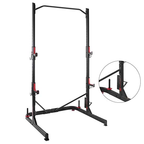 Musculación Pull-ups Racks de Barra for el hogar Pull-ups Deportivos multifuncionales Pull-ups de Interior Racks de Sentadillas con Barra Horizontal Gruesa (Color : Black, Size : 116 * 112 * 211)