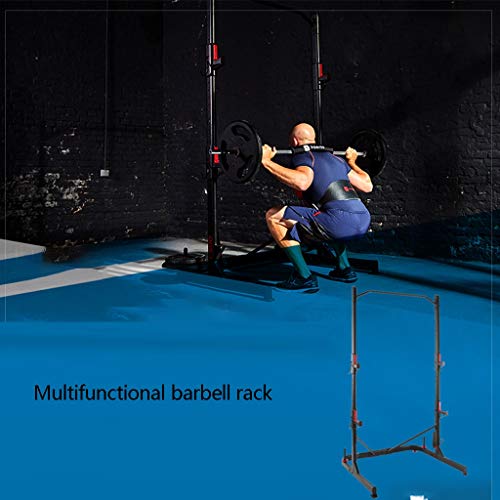 Musculación Pull-ups Racks de Barra for el hogar Pull-ups Deportivos multifuncionales Pull-ups de Interior Racks de Sentadillas con Barra Horizontal Gruesa (Color : Black, Size : 116 * 112 * 211)