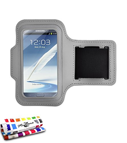 MUZZANO Manguito Samsung Galaxy Note 3 / N9000 [Tonic All Notes] [Gris] Estilete y PAÑO REGALADOS - La Protección Antigolpes Ultima, Elegante Y Duradera para su Samsung Galaxy Note 3 / N9000