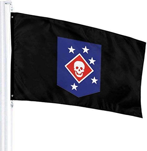 MYGED Bandera de jardín Bandera de jardín de Marine Raiders Banner Material de poliéster para decoración de balcón de Patio de habitación de jardín 90x150cm