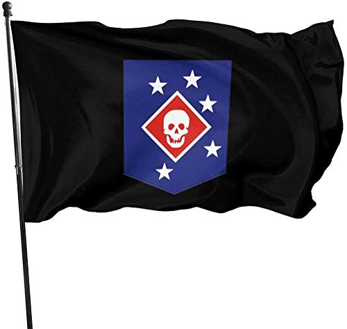 MYGED Bandera de jardín Bandera de jardín de Marine Raiders Banner Material de poliéster para decoración de balcón de Patio de habitación de jardín 90x150cm