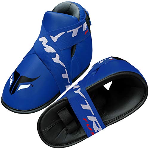 Mytra Fusion Semi Contact Boxing Shoes for MMA Martial Arts Muay Thai Combat Training (Blue, Small)