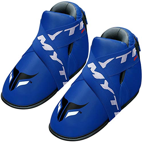 Mytra Fusion Semi Contact Boxing Shoes for MMA Martial Arts Muay Thai Combat Training (Blue, Small)