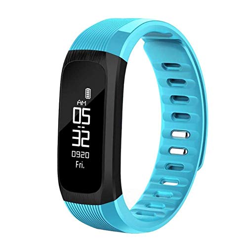 MYXMY Rastreador de Actividad multifunción Smart Fitness Muñequera Modo multideportivo | Frecuencia Cardiaca | Monitor de sueño | Impermeable (Color : E)