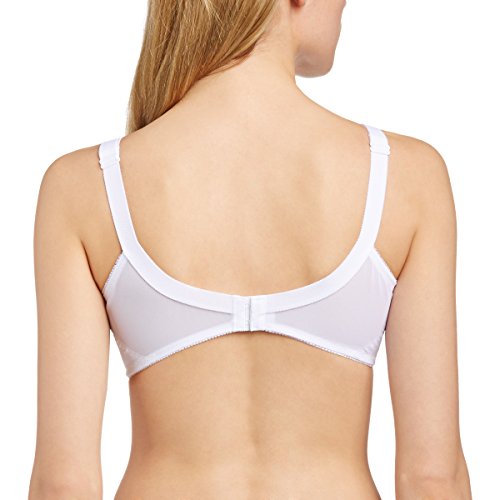 Naturana Firm Lace Cup Bra, Sujetador de copa completa sin Aros para Mujer, Blanco, 95D (80D EU)