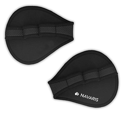 Navaris Guantes Acolchados de Entrenamiento - Grip Pad para Crossfit calistenia Halterofilia Culturismo - Almohadillas Antideslizantes Talla única