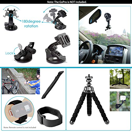 Neewer Kit de Accesorios de Cámara de Acción 58 en 1 para GoPro Hero 7 6 5 4 3+ 3 2 1 4/5 Sesión, SJ4000/5000, Nikon y Sony Deporte DV para Montar Camping y Más