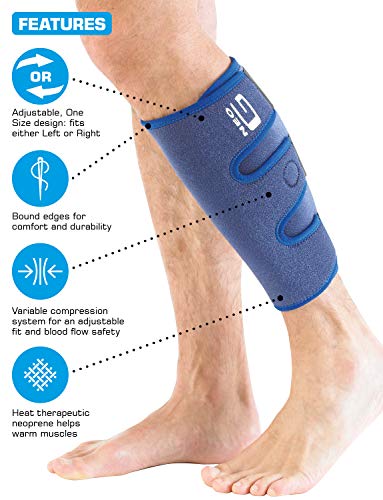 Neo G - Pantorrillera/Espinillera, Calidad de Grado Médico, Ayuda con el síndrome de estrés tibial medial, distensiones, esguinces, recuperación y rehabilitación, tamaño Universal, Unisexo