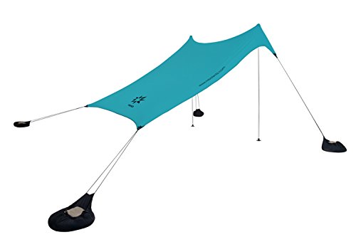 Neso Tienda de campaña Tents Beach con Ancla de Arena, toldo portátil Sunshade - 2.1m x 2.1m - Esquinas reforzadas patentadas(Teal)