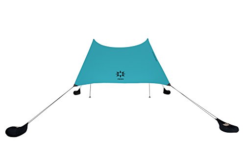 Neso Tienda de campaña Tents Beach con Ancla de Arena, toldo portátil Sunshade - 2.1m x 2.1m - Esquinas reforzadas patentadas(Teal)