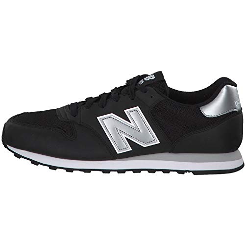 New Balance 500 Core, Zapatillas para Hombre, Negro Black Silver Black Silver, 44.5 EU