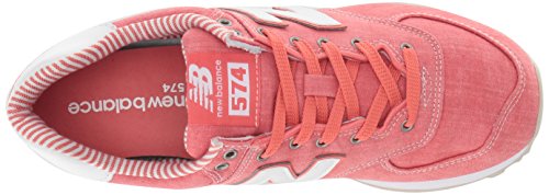 New Balance 574 Core, Zapatillas para Mujer, Corail Blanc Épicé, 36 EU Large