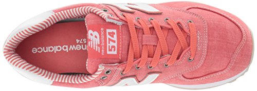 New Balance 574 Core, Zapatillas para Mujer, Corail Blanc Épicé, 36 EU Large