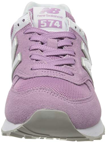 New Balance 574, Zapatillas Clásicas para Mujer, Morado (Canyon Violet with White), 40.5 EU