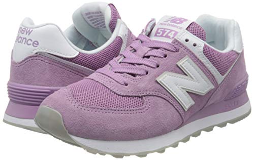 New Balance 574, Zapatillas Clásicas para Mujer, Morado (Canyon Violet with White), 40.5 EU