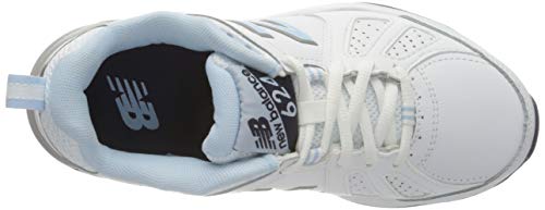 New Balance 624v5, Zapatillas Deportivas para Interior para Mujer, Blanco (White White), 40 EU