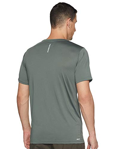 New Balance Accelerate SS tee Top para Hombre, Hombre, Camiseta, MT93180, Verde Pizarra, S