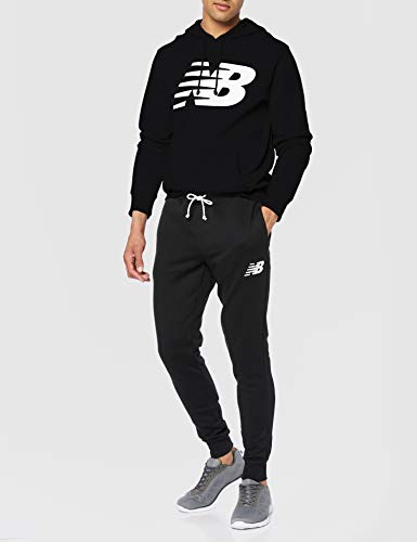 New Balance Core Fleece Capucha, Hombre, Negro, Medium