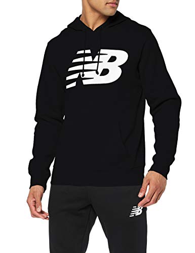 New Balance Core Fleece Capucha, Hombre, Negro, Medium