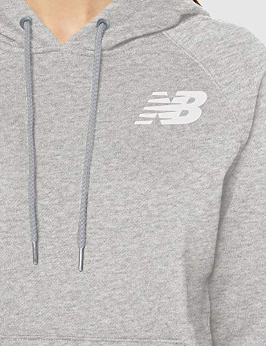 New Balance Core Fleece Capucha, Mujer, Athletic Grey, XS