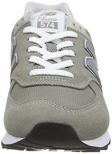 New Balance Hombre 574 Entrenadores de Gamuza, Gris, 42