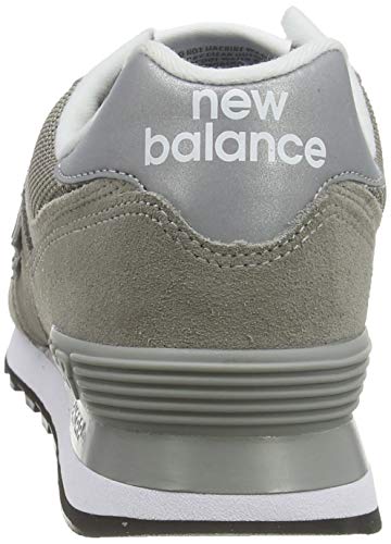 New Balance Hombre 574 Entrenadores de Gamuza, Gris, 42