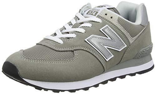 New Balance Hombre 574 Entrenadores de Gamuza, Gris, 42