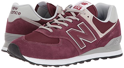 New Balance Hombre 574v2-core Trainers Zapatillas, Rojo (Burgundy), 42.5 EU