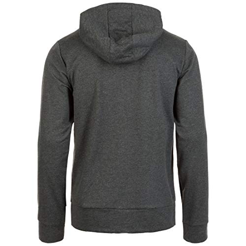 New Balance Lightweight Warm Up Full Zip Hoodie Chaqueta, Hombre, Black Heather, Small