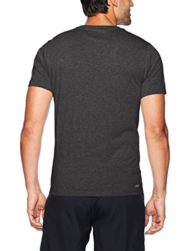 New Balance MC Heather Tec Camiseta Transpirable, Hombre, Negro (Charcoal), S