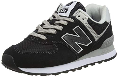 New Balance Mujer 574v2 Core, Zapatillas Negro (Black), 39 EU