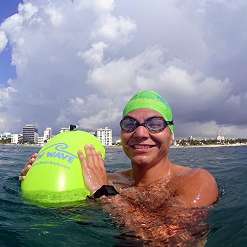 New Wave Swim Bubble for Open Water Swimmers and Triathletes (Green)