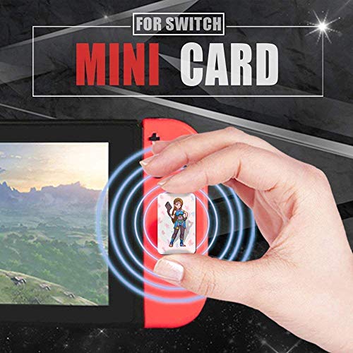 NFC Etiqueta de Tarjetas de Juegos Tag Game Cards para the Legend of Zelda Breath of the Wild, 22pcs Botw Juegos con Caja de Cristal Compatible con Nintendo Switch/Wii U