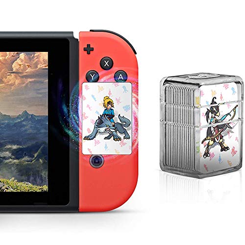 NFC Etiqueta de Tarjetas de Juegos Tag Game Cards para the Legend of Zelda Breath of the Wild, 22pcs Botw Juegos con Caja de Cristal Compatible con Nintendo Switch/Wii U