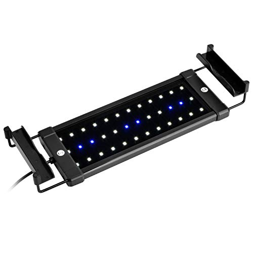 NICREW ClassicLED Luz LED Acuario, Pantalla LED Acuario, Iluminación LED para Acuarios Plantados Lámpara LED para Peceras 30-48 cm, 6W, 7000K