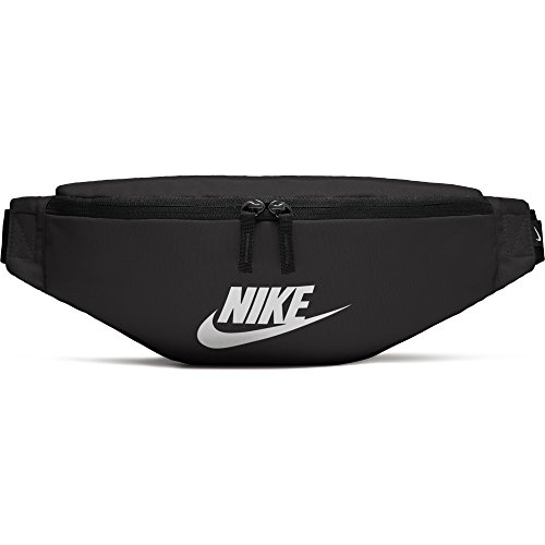 Nike 2018- Riñonera desportiva, 15 cm, negro (Negro/Blanco)