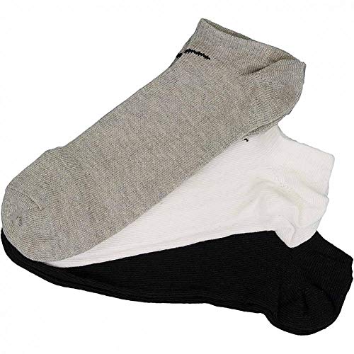 Nike 3Ppk Value Pack 3 Calcetines para hombre, Multicolor (Negro/blanco/gris), 38-42