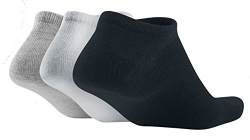 Nike 3Ppk Value Pack 3 Calcetines para hombre, Multicolor (Negro/blanco/gris), 38-42